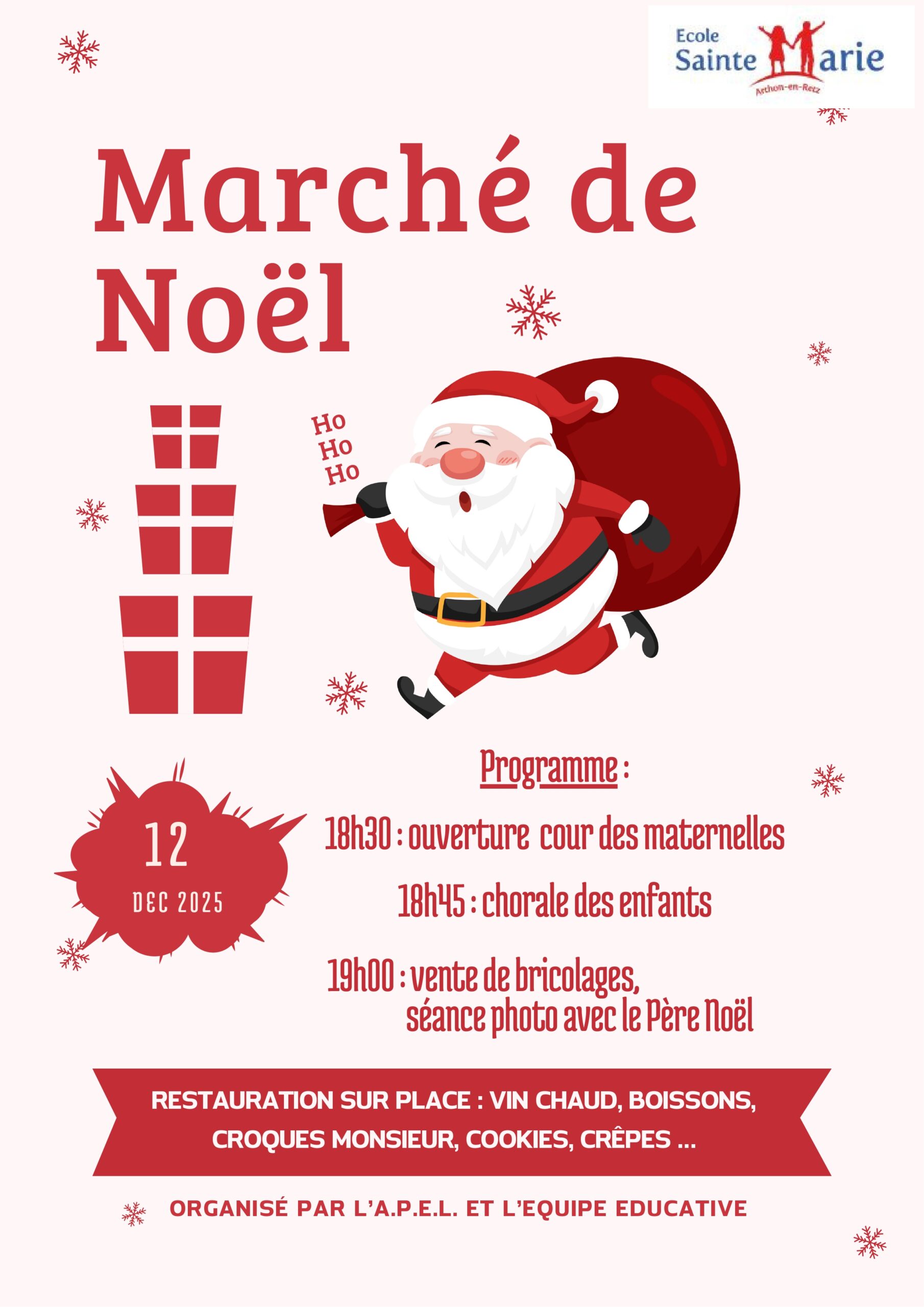 Affiche Marché de Noël
